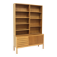 Bibliothèque scandinave en chêne, Alf Svensson, Suède, 1960