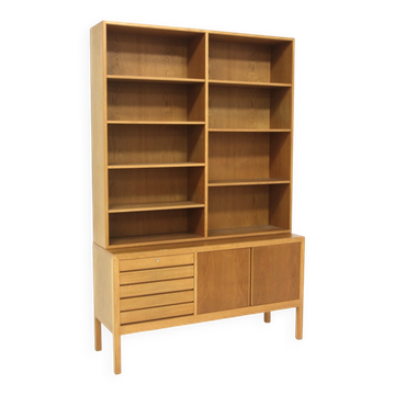 Scandinavian oak library, Alf Svensson, Sweden, 1960