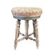 Antique turned wooden piano stool