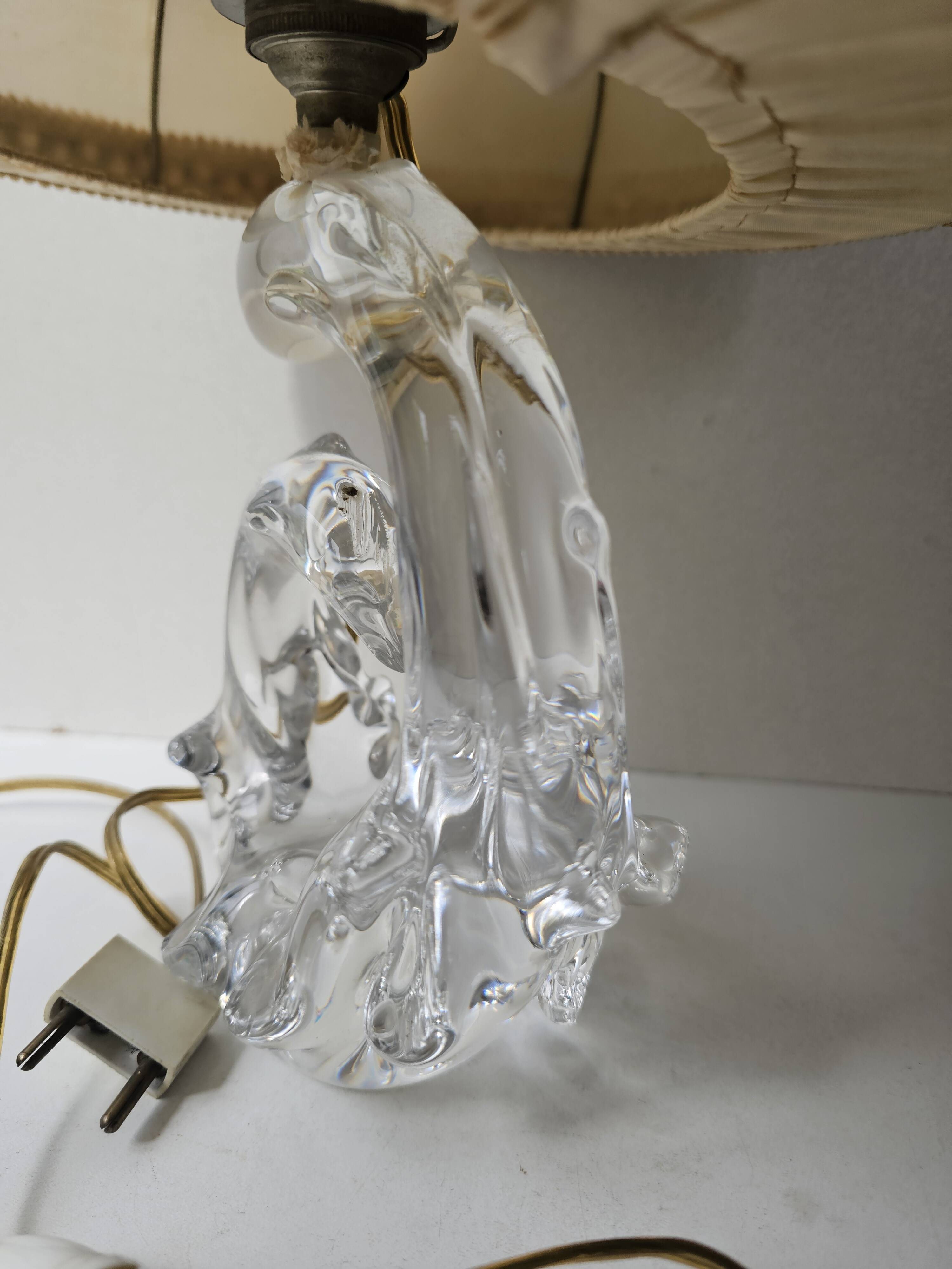 Table lamp with crystal base Schneider France