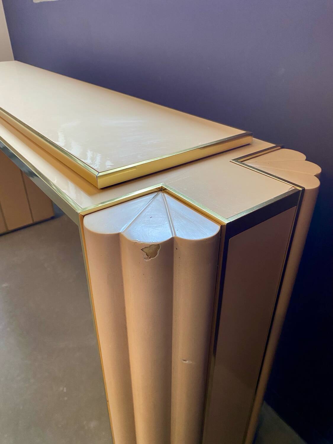 Console signée Alain Delon pour Maison Jansen, 1970