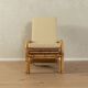 Chaise longue en bambou des années 1960