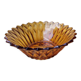 Amber glass salad bowl