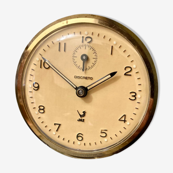 Old mechanical Jaz alarm clock "Discreto" in perfect working order