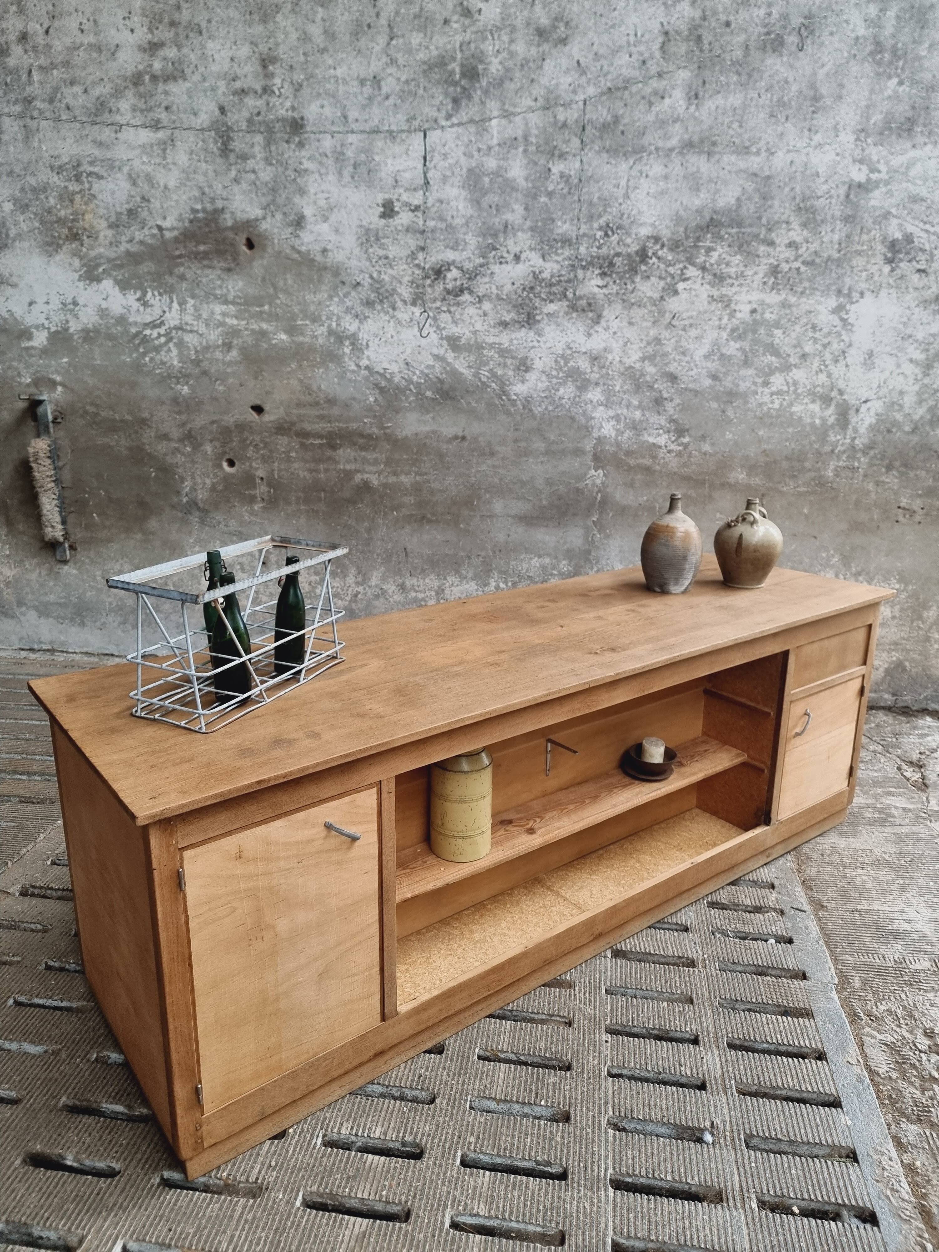 Antique counter kitchen island shop counter oak