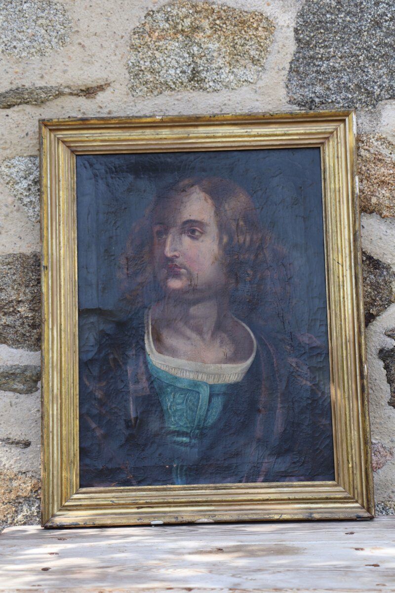 Portrait Oil On Canvas Christopher Columbus eighteenth century