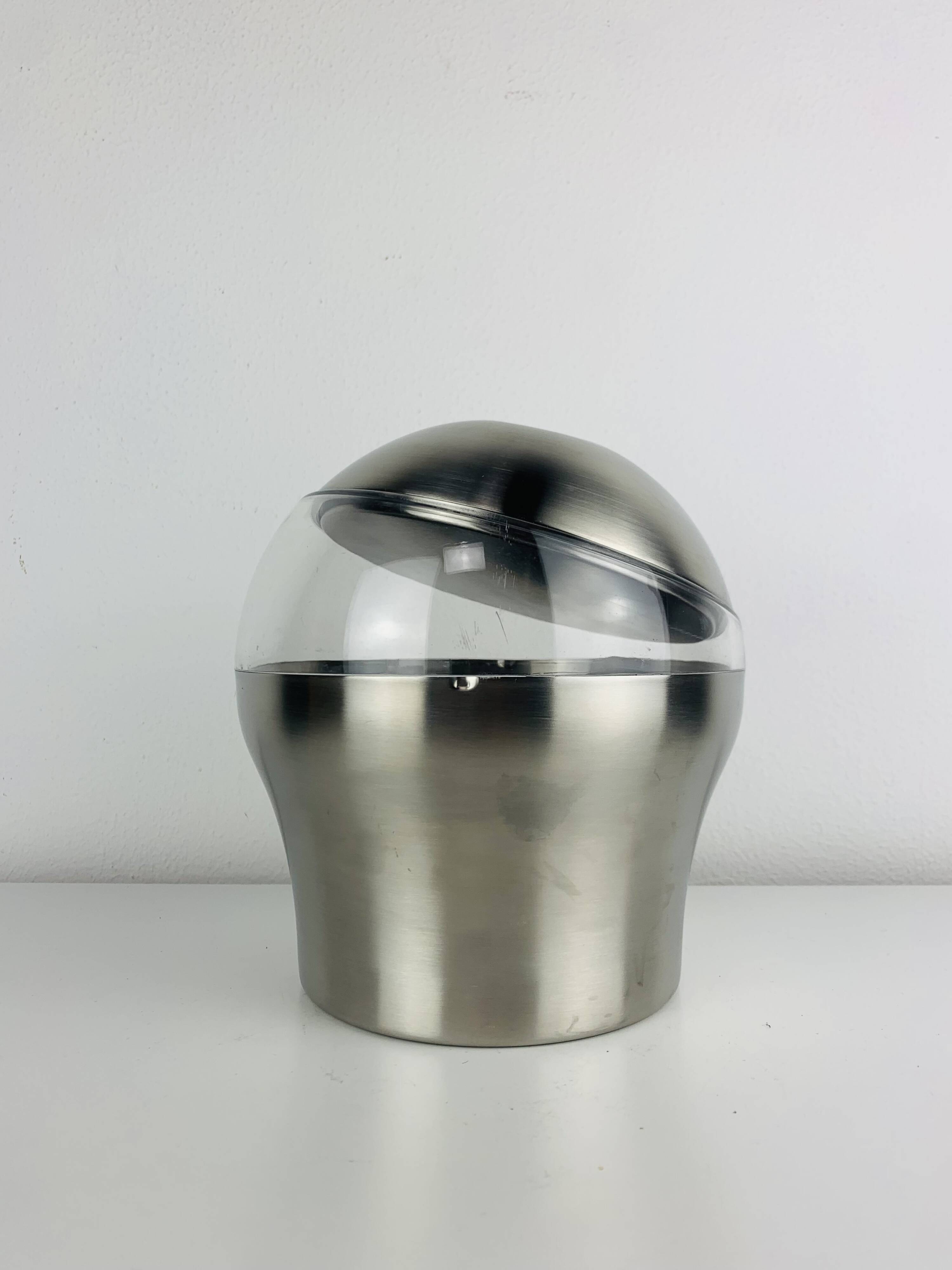 Stainless steel bowling ball ice bucket by WMF Cromargan