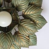 Paire d'appliques fleurs italiennes vintage