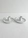 2 antique hand candlesticks in white porcelain