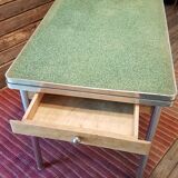 50s wooden kitchen table zinc formica