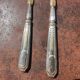 Antique Art Deco Salad Cutlery - Silver-Plated Handles