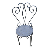 1 ornate wrought iron garden chair