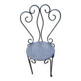 1 ornate wrought iron garden chair