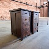 2 commodes, chevets en bois