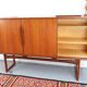 Teak high sideboard in vintage style from the 60s-70s, Vamo style, 60s-70s.