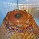 60s rattan chandeliers (X2)