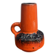 Orange Fat Lava vase by C.J Kreutz model 219 1960s West Germany Pottery