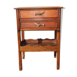 Table desserte à tiroirs meuble de montagne esprit chasse fin 19éme siècle.