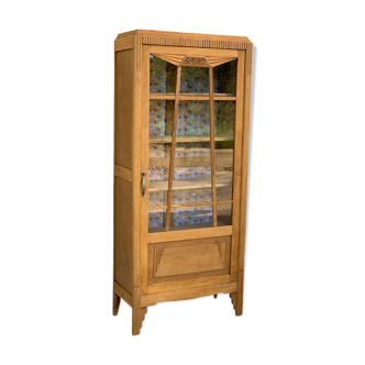 Parisian wardrobe glazed art deco 1920 raw wood