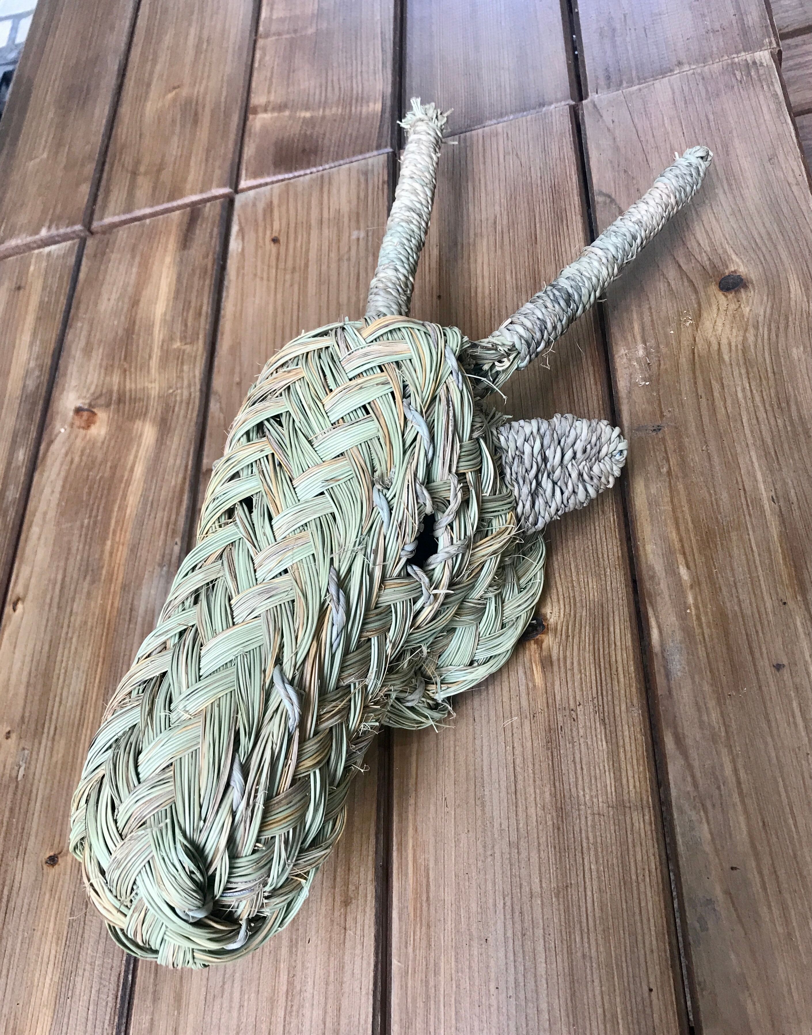 Wicker gazelle head