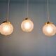 Art Deco satin glass pendant (2 available), 1920s-30s