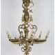 Lustre en bronze doré d'epoque Napoléon III