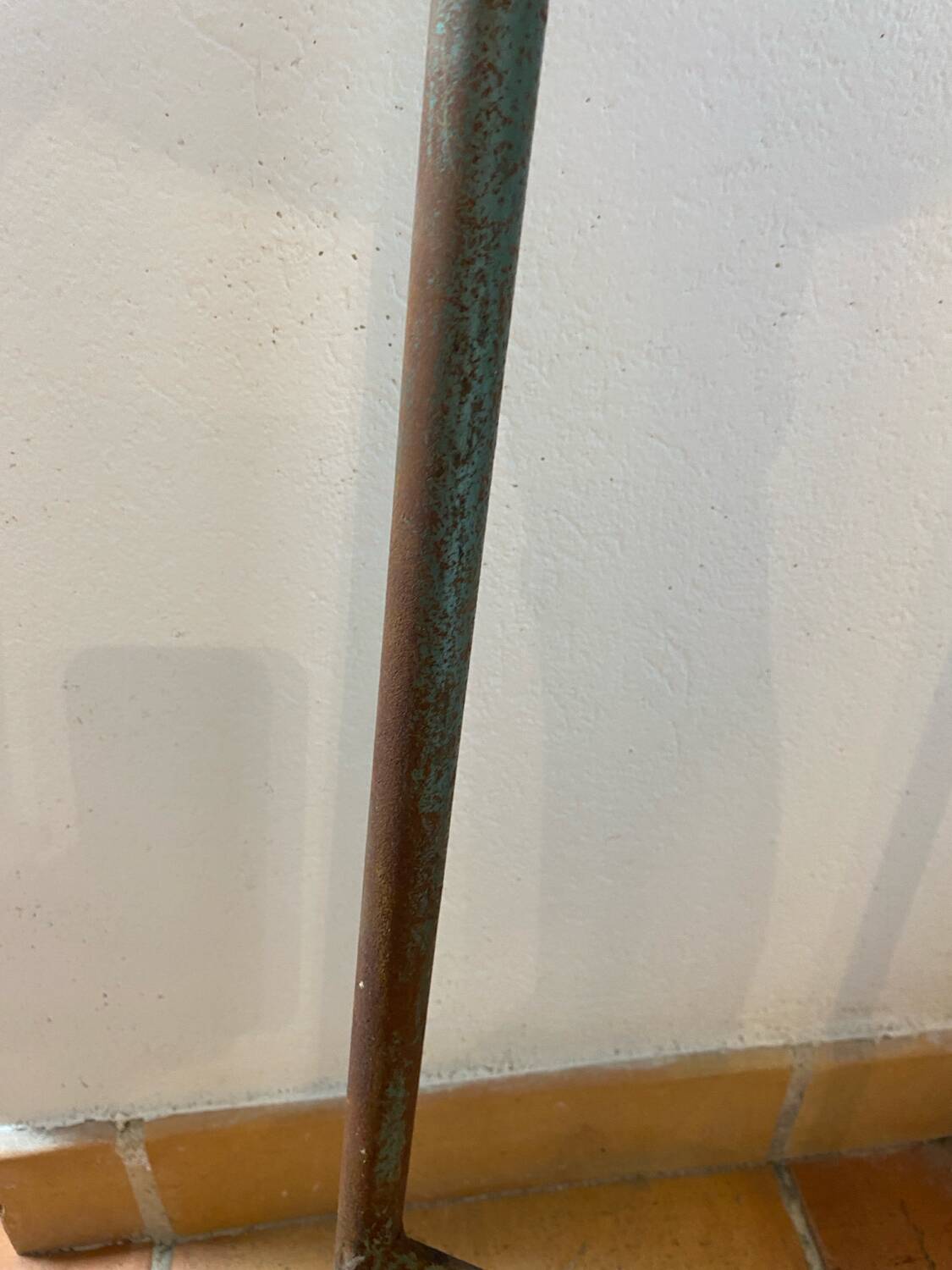 Vintage industrial metal stool