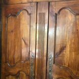 Louis XV wardrobe in solid cherry