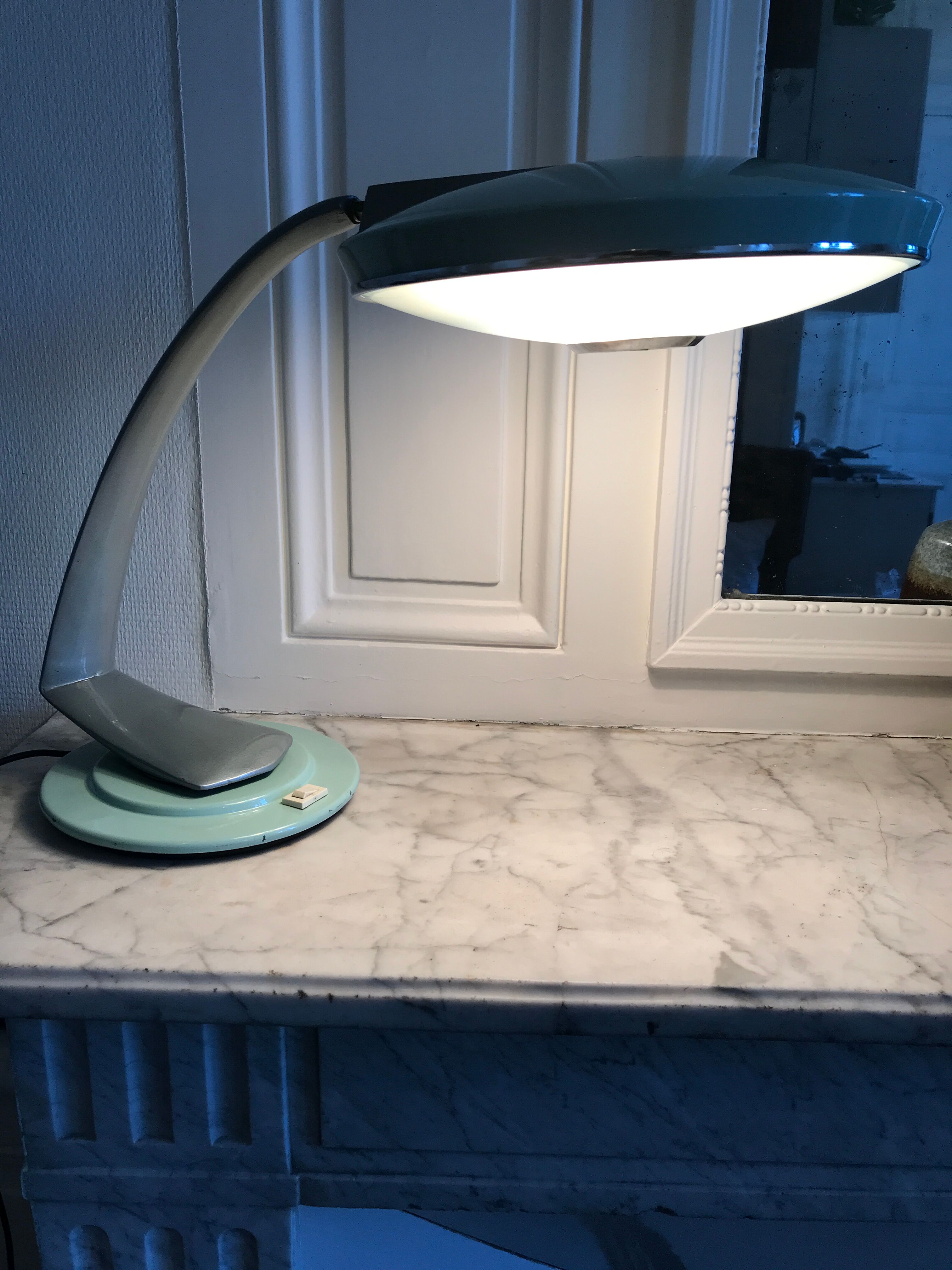 Desk lamp model Boomerang by Fase