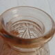 hyacinth vase molded glass rosaline art deco motifs signed Joma