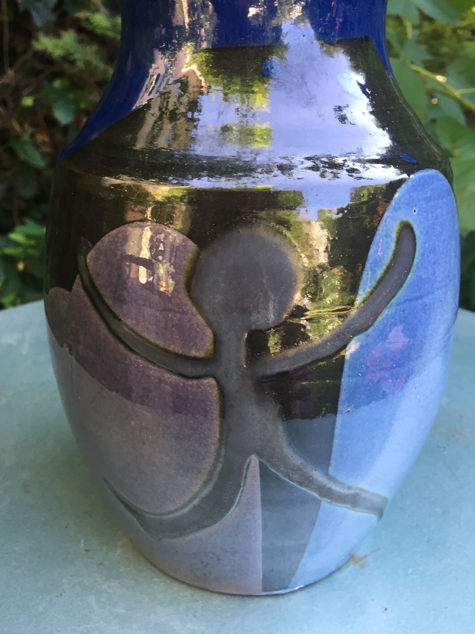 Ceramic vase signed Buxo