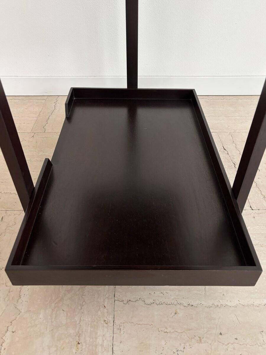 Dark Wood Bar Trolley by Franco Albini for Poggi Pavia, 1970s