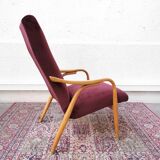 Vintage velvet armchair