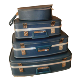 Vintage nesting suitcases called "flight attendant"