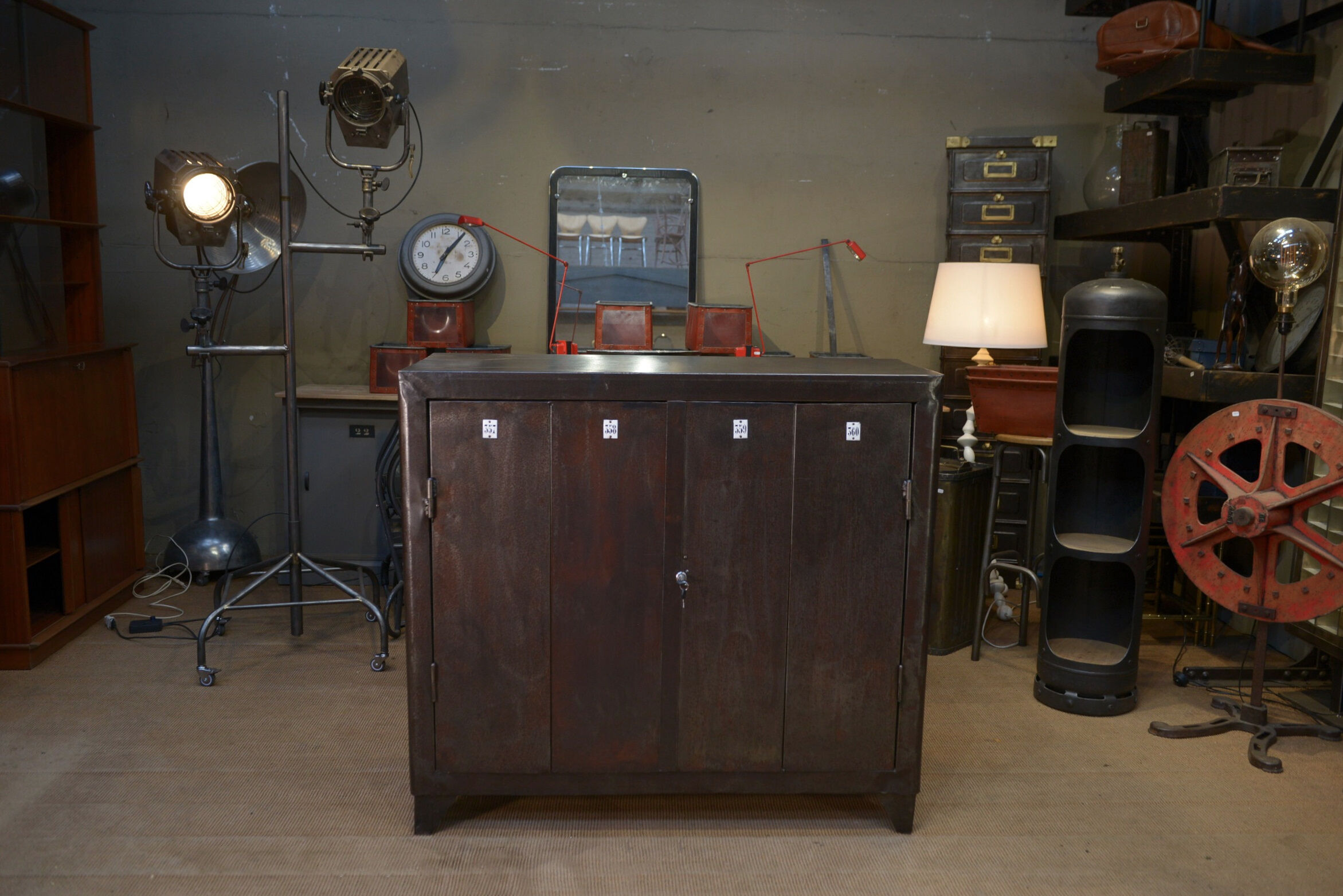 Industrial metal sideboard furniture 1950