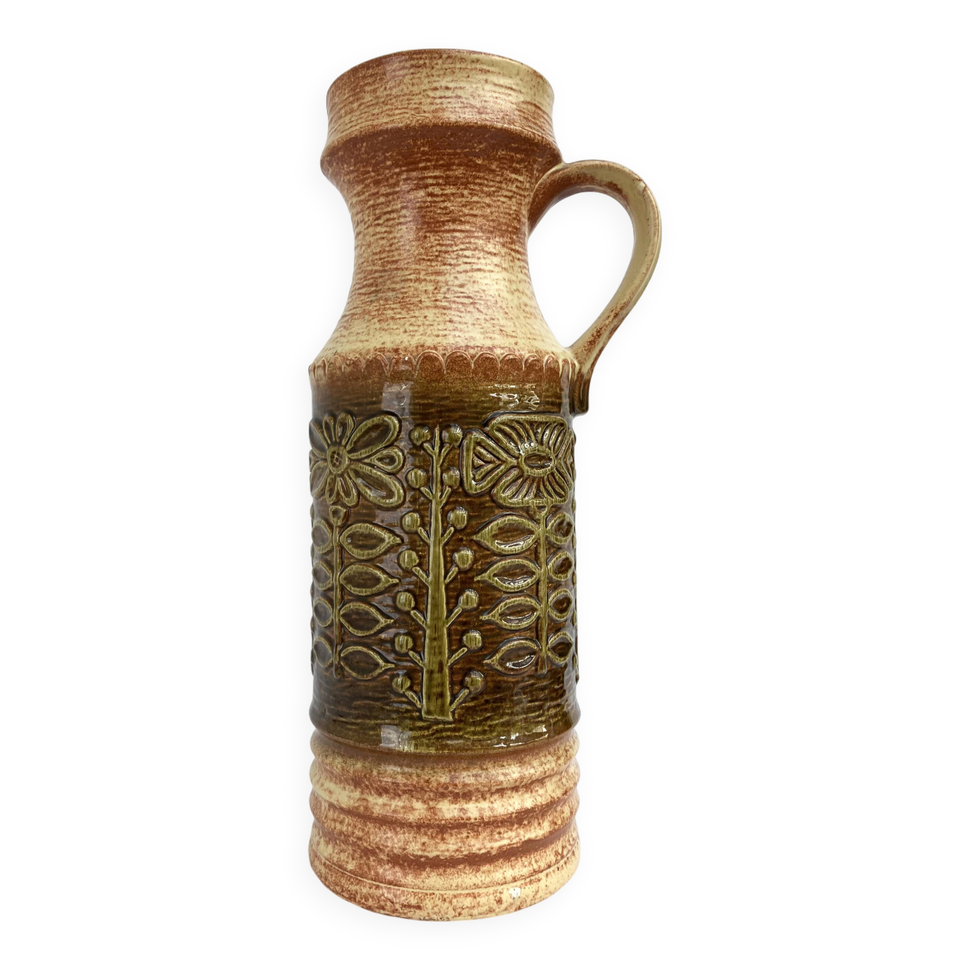 Ceramic floor vase • Üebelacker Keramik • West German ceramics • Circa 1960-70