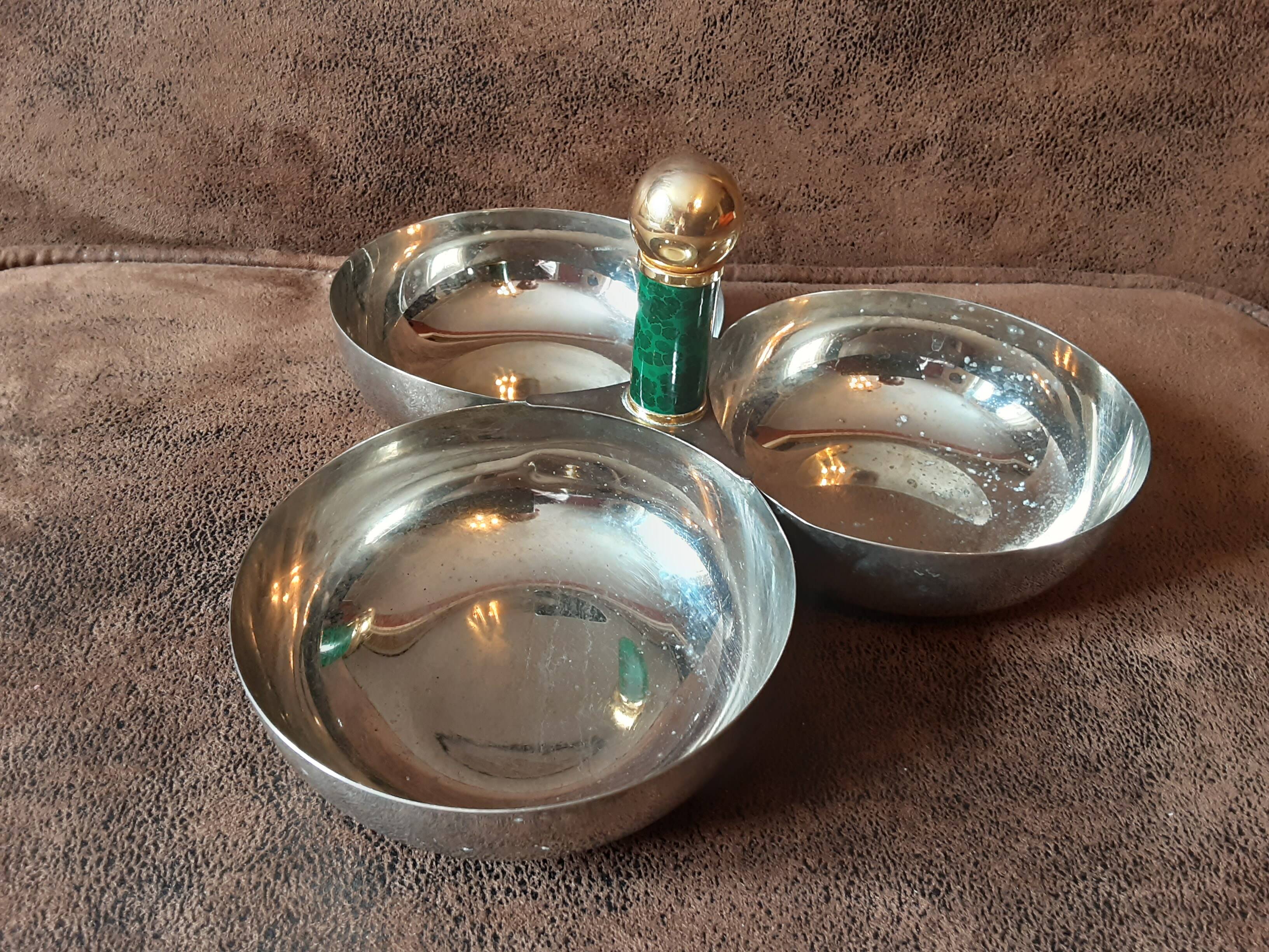 Stainless steel aperitif compartment dish