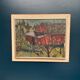 Original Swedish Oil On Panel – “Barn” By Svän Grandin – Signed – Vintage & Framed – 79 × 65 Cm (31.1" × 25.6")