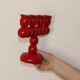 Four-arm Swedish bobbin candelabra