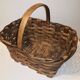 Rare antique wooden basket, retro vintage / 20th century