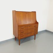 Secrétaire scandinave danois vintage Tibergaard en teck des années 50 60