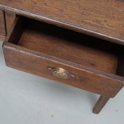 Vintage French rustic farmhouse oak side table, 1950s