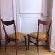 4 Scandinavian teak and fabric chairs, 1960