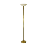 Floor lamp Gianfranco Frattini, metal gold and alabaster, Relco Milano