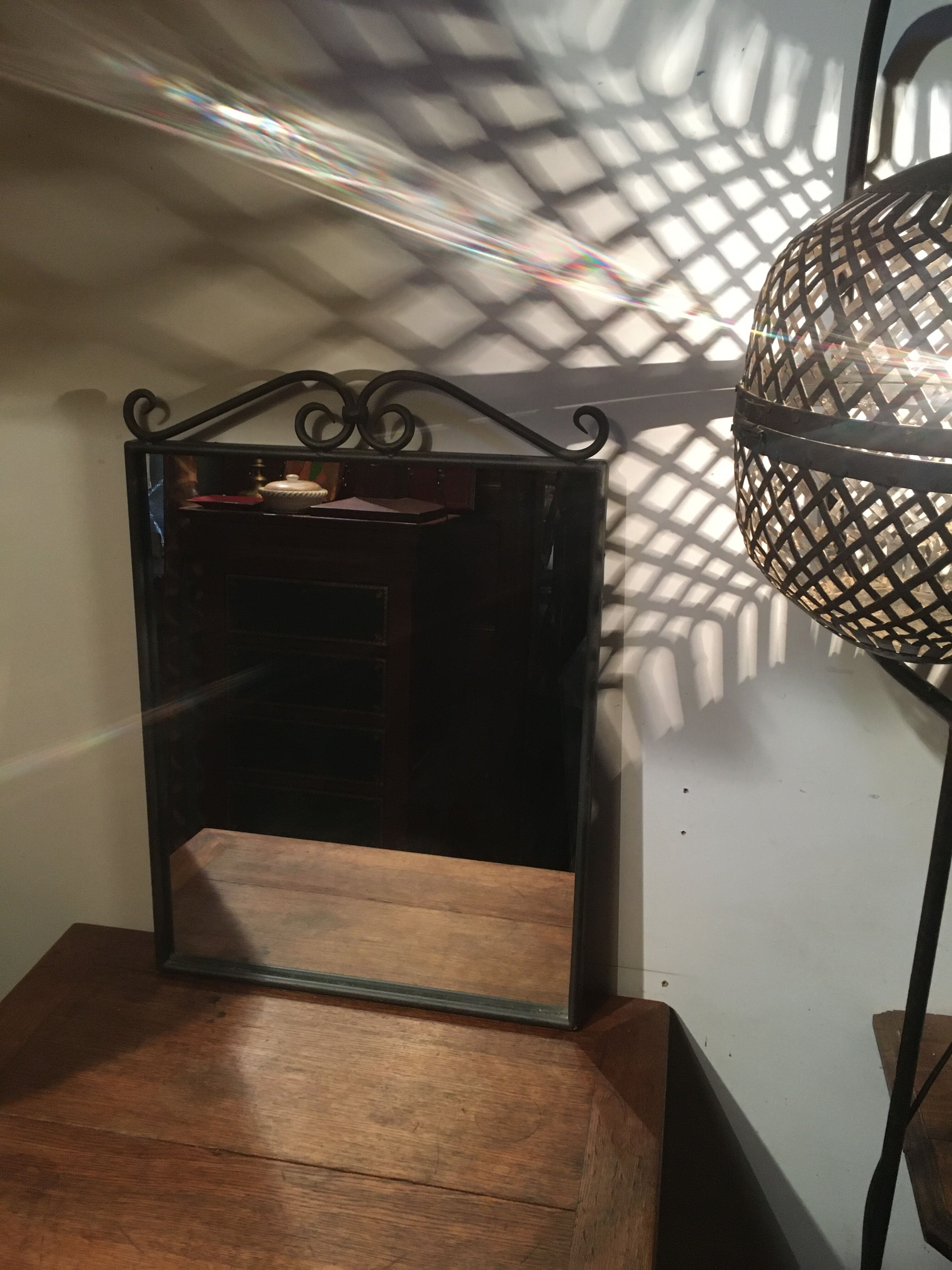 Wrought iron mirror 71x50cm