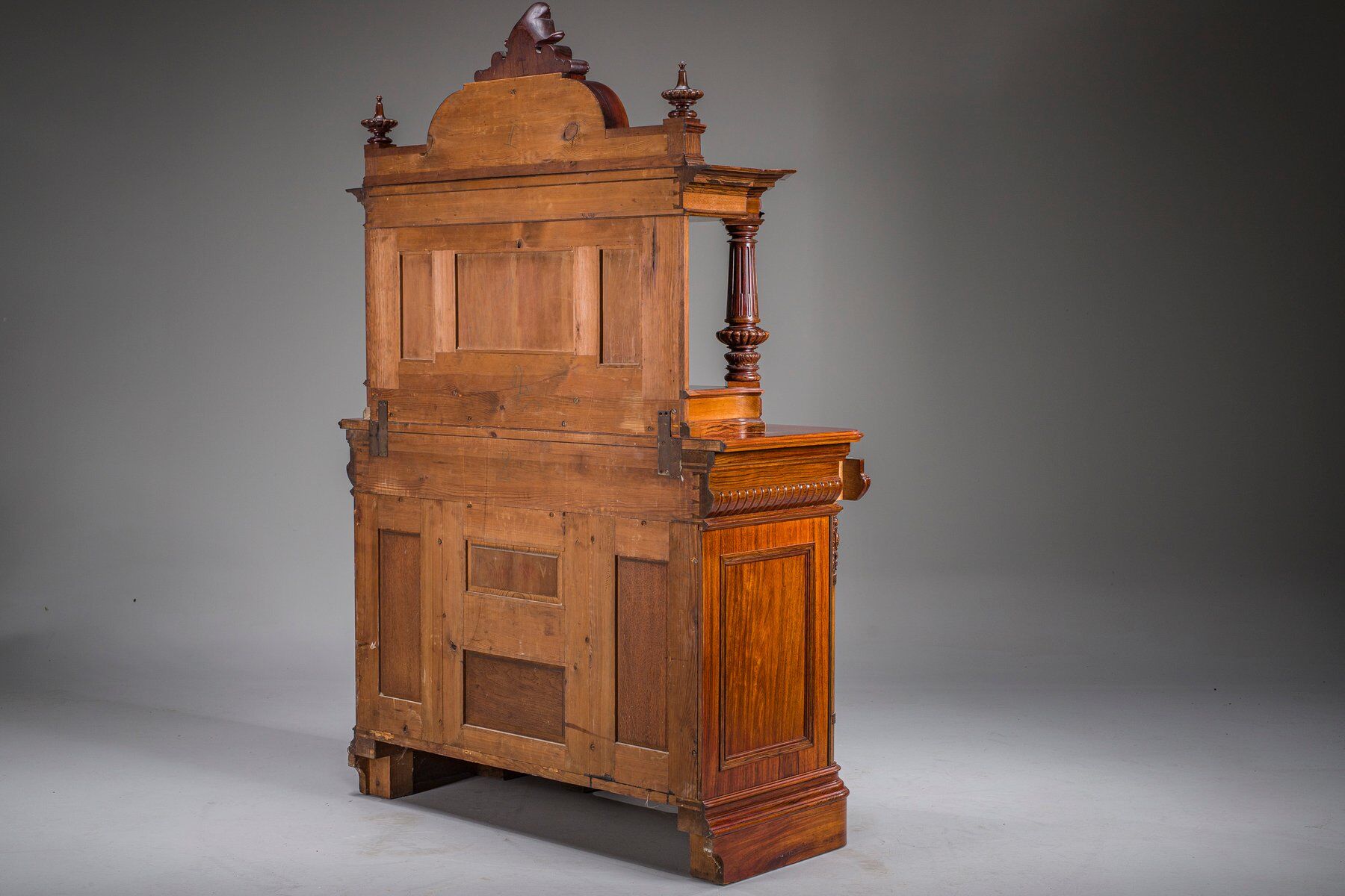 Buffet néo-baroque allemand en noyer et acajou, années 1890