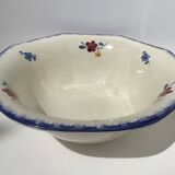 Mary Lou Digoin octagonal salad bowl diameter 28cm dark blue edge