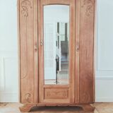 Art Deco solid oak wardrobe – elegant & rare