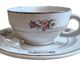 Antique tea service Moulin des Loups Orcérame – 25 pieces – floral decoration