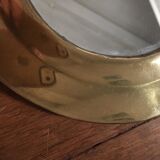 Round mirror brass 19x19cm